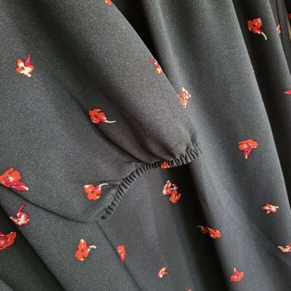 Joe Fresh Navy Floral Dress - Size L - Picture 4 of 4